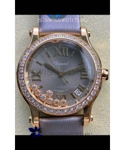 Chopard Happy Sport 1:1 Mirror Swiss Automatic Replica Watch 36MM in Rose Gold Casing