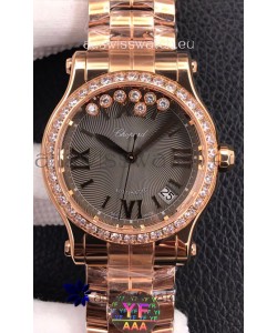 Chopard Happy Sport 1:1 Mirror Automatic Swiss Replica Watch Rose Gold - 36MM Wide