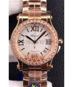 Chopard Happy Sport 1:1 Mirror Automatic Swiss Replica Watch Rose Gold - 36MM Wide