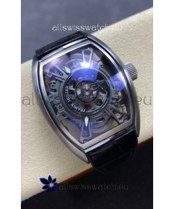 Franck Muller Curvex Grand Central Tourbillon Stainless Steel Watch in 1:1 Mirror Replica Watch