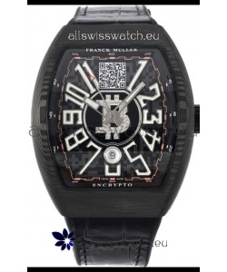 Franck Muller Vanguard Encrypto BTC V45 Carbon Casing Swiss Replica Watch