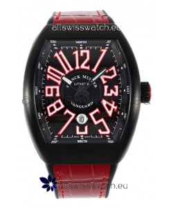 Franck Muller Vanguard in DLC Coated Casing Black Dial Swiss Replica Watch