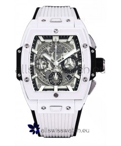 Hublot Spirit of Bang Edition Watch in White Ceramic Casing - 42MM Swiss Replica