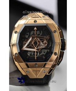 Hublot Spirit of Bang Sang Bleu Edition Rose Gold Swiss Replica Watch 