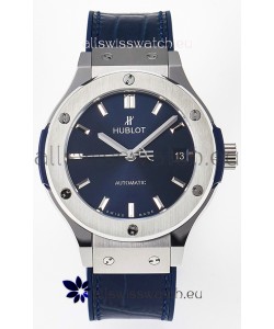 Hublot Super Clone Classic Fusion Titanium 38MM 1:1 Mirror Replica Watch Blue Dial