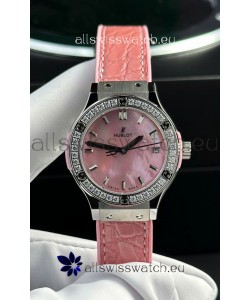 Hublot Super Clone Classic Fusion Titanium 33MM 1:1 Mirror Replica Watch Pink MOP Dial