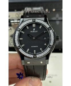 Hublot Classic Fusion Ceramic Swarovski Crystals Bezel 42MM Swiss Replica Watch