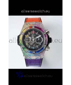 Hublot Big Bang UNICO Stainless Steel Rainbow Swiss 1:1 Mirror Replica Watch
