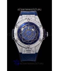 Hublot Big Bang One Click Sang Bleu 1:1 Mirror Replica in Stainless Steel Casing 45MM - Blue Dial