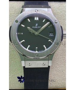 Hublot Classic Fusion Stainless Steel 33MM Black Dial Swiss Quartz Movement Watch 1:1 Mirror Quality
