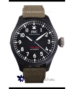 IWC Big Pilot's IW326906 Top Gun Edition 43MM Khaki Nylon Strap Ceramic Swiss Replica 