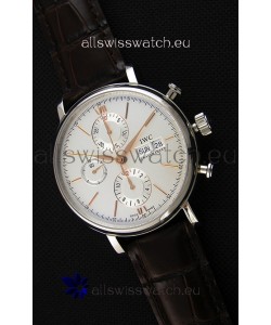 IWC Portofino Chronograph IW391022 White Dial 1:1 Mirror Replica Watch 