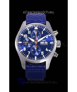 IWC Pilot's Chronograph Steel 1:1 Mirror Replica in Blue Dial Watch 