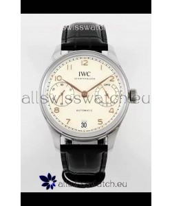 IWC Super Clone Portugieser Swiss 1:1 Mirror Replica Watch White Dial Steel Case Watch