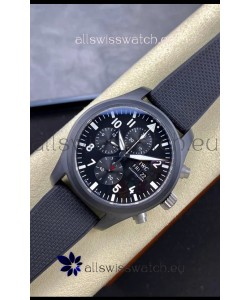 IWC Pilot's Chronograph Top Gun Ceramic IW389101 1:1 Mirror Replica in Black Dial