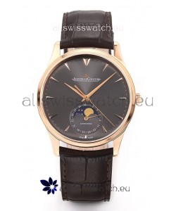 Jaeger LeCoultre Master Ultra Thin Moon Pink Gold 1:1 Mirror Replica Watch
