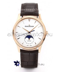Jaeger LeCoultre Master Ultra Thin Moon Pink Gold 1:1 Mirror Replica Watch