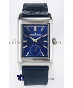 Jaeger-LeCoultre Reverso Super Clone DuoFace Blue/White Steel Replica Watch 