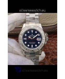 Rolex Yachtmaster Blue Dial 1:1 Swiss Replica Watch 37MM in 904L Steel Casing