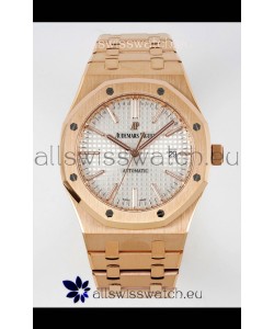 Audemars Piguet Royal Oak 15400 41MM White Dial 904L Rose Gold CALIBRE 3120 Movement 1:1 Mirror Replica