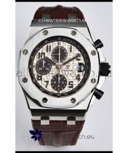 Audemars Piguet Royal Oak Offshore White Dial Chronograph 1:1 Mirror Replica Watch - 904L Steel 