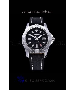 Breitling Avenger 43 Automatic Black Dial Leather 1:1 Mirror Swiss Replica Watch 