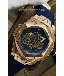 Hublot Big Bang UNICO Sang Bleu II Rose Gold 1:1 Mirror Quality Swiss Replica Watch 