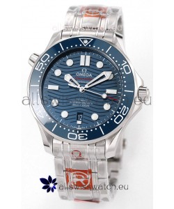 Omega Seamaster 300M Master Chronometer Blue Swiss 904L Steel 1:1 Mirror Replica Watch