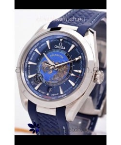 Omega Seamaster Aqua Terra 150M GMT Worldtime Rubber Strap Swiss Replica Watch