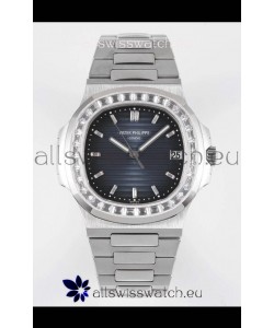 Patek Philippe Nautilus 5711/1A Blue Dial 1:1 Mirror Swiss Replica Watch in 904L Steel 