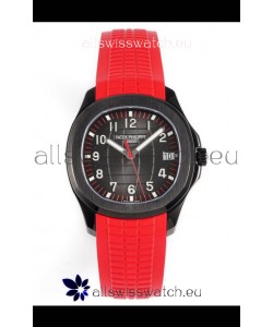 Patek Philippe Aquanaut 5167 Black Venom Edition 1:1 Mirror Replica Watch - Red Strap