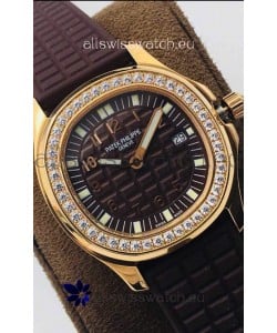 Patek Philippe Aquanaut 5067A Swiss Replica Watch in Yellow Gold Brown Dial - 35MM