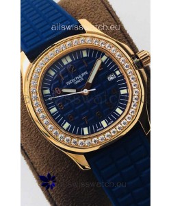 Patek Philippe Aquanaut 5067A Swiss Replica Watch in Yellow Gold Blue Dial - 35MM