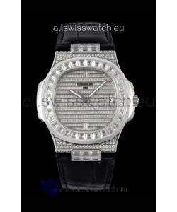 Patek Philippe Nautilus 5711/A Swiss Replica Watch 1:1 Mirror Replica in 904L Steel Diamonds Casing