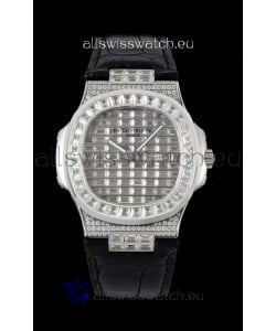 Patek Philippe Nautilus 5711/A Swiss Replica Watch 1:1 Mirror Replica in 904L Steel Diamonds Casing