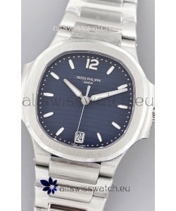 Patek Philippe Nautilus 7118/1A Blue Dial 1:1 Mirror Swiss Replica Watch in 904L Steel 