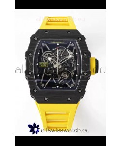 Richard Mille RM35-01 Rafael Nadal Carbon Fiber Casing with Genuine Tourbillon Super Clone Watch 