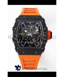 Richard Mille RM35-01 Rafael Nadal Carbon Fiber Casing with Genuine Tourbillon Super Clone Watch 