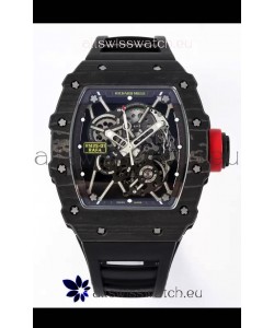 Richard Mille RM35-01 Rafael Nadal Carbon Fiber Casing with Genuine Tourbillon Super Clone Watch 