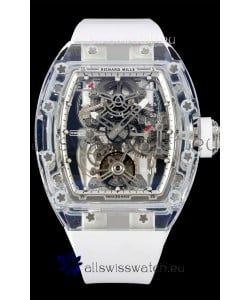 Richard Mille 56-01 Transparent Sapphires Casing with Genuine Swiss Tourbillon Movement Super Clone
