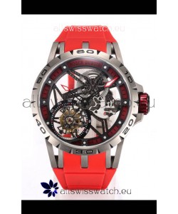 Roger Dubuis Excalibur Spider Flying Tourbillon Skeleton Titanium Casing 45MM 1:1 Mirror Swiss Watch
