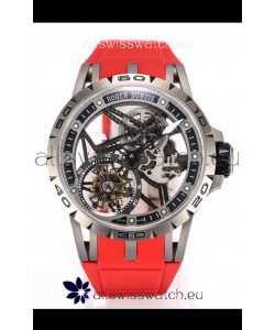 Roger Dubuis Excalibur Spider Flying Tourbillon Skeleton Titanium Casing 45MM 1:1 Mirror Swiss Watch