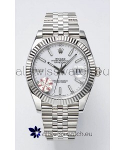 Rolex Datejust Cal.3235 Movement Swiss Watch 1:1 Mirror Replica 904L Steel 41MM - White Dial 