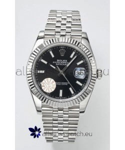 Rolex Datejust Cal.3235 Movement Swiss Watch 1:1 Mirror Replica 904L Steel 41MM - Black Dial 