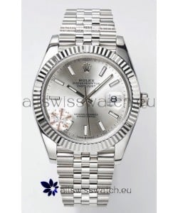 Rolex Datejust Cal.3235 Movement Swiss Watch 1:1 Mirror Replica 904L Steel 41MM - Steel Dial 