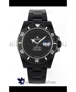 Rolex Submariner DiW DLC Coated Steel Casing Black Ceramic Bezel Edition Watch 