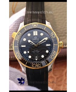 Omega Seamaster 300M Co-Axial Master Chronometer Black Dial Two Tone Casing 1:1 Mirror Replica