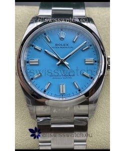 Rolex Oyster Perpetual REF# 126000 36MM Swiss Movement Tiffany Blue Dial 904L Steel 1:1 Mirror Replica Watch