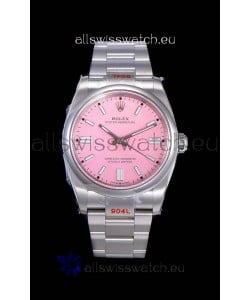 Rolex Oyster Perpetual REF#124300 41MM Cal.3230 Movement Swiss Replica Pink Dial 904L Steel 1:1 Mirror Replica Watch