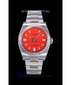Rolex Oyster Perpetual REF#124300 41MM Cal.3230 Movement Swiss Replica Red Dial 904L Steel 1:1 Mirror Replica Watch